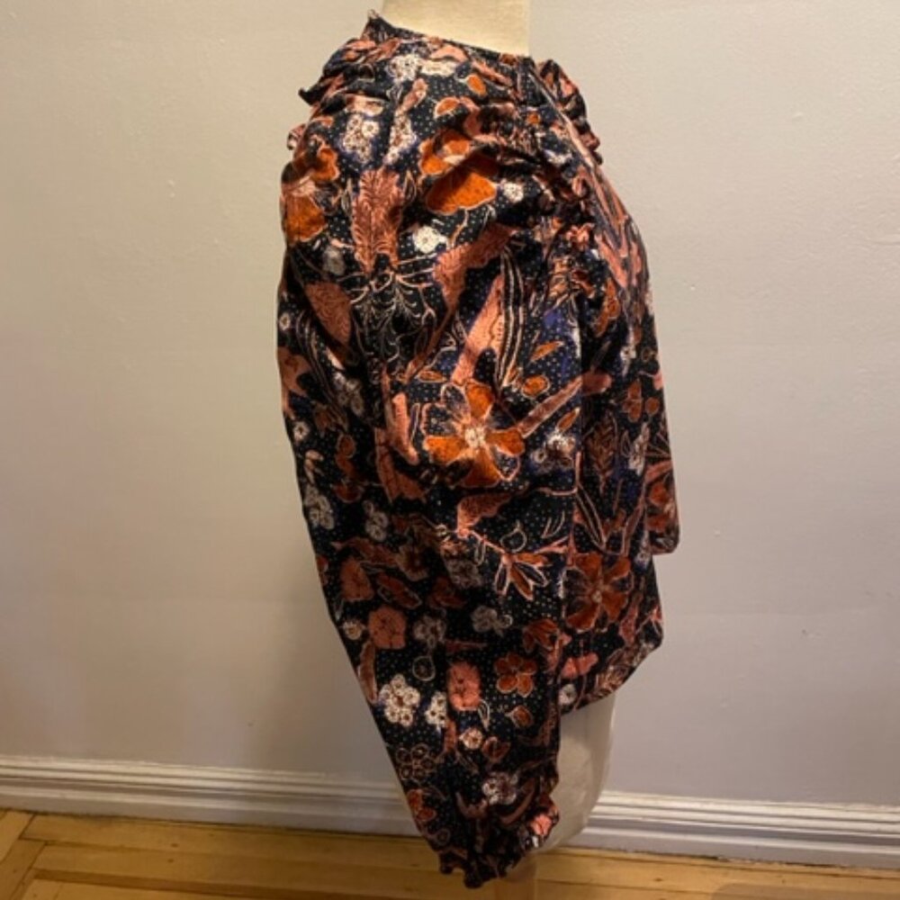 Ulla Johnson Crew Neck Statement Sleeve Blouse In… - image 2